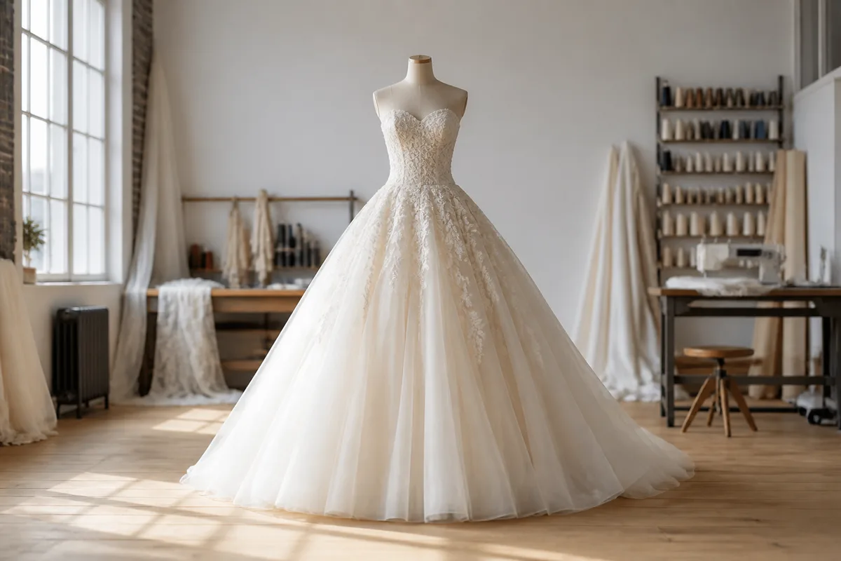 Robe de mariée princesse : volumes, matières, confort